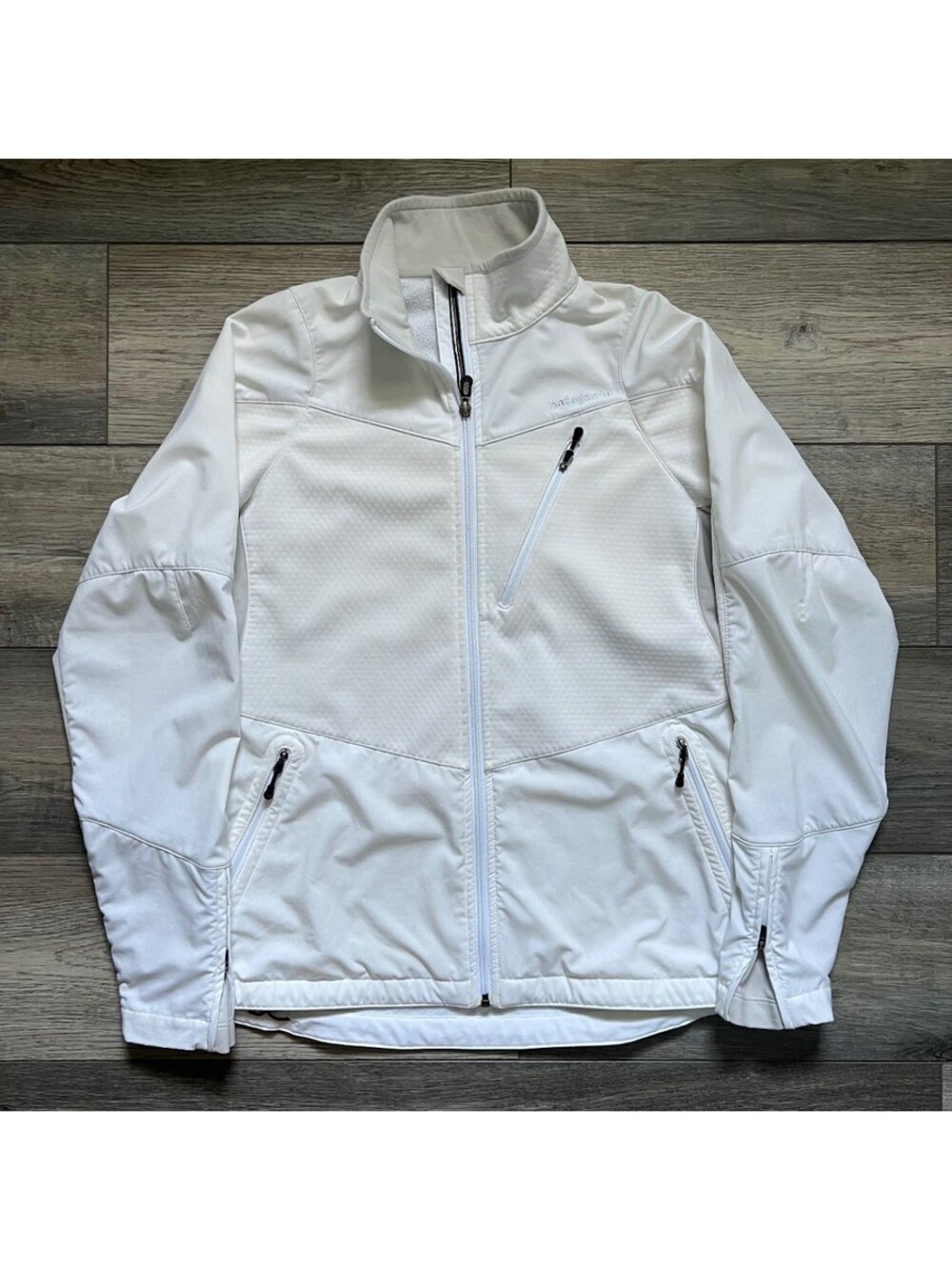 Patagonia Women's M Integral Jacket White Full Zip Softshell Activewear